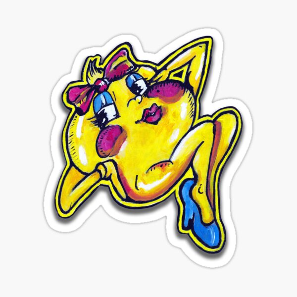 "Yellow Retro Video Game Wife" Sticker for Sale by MLHumble Redbubble