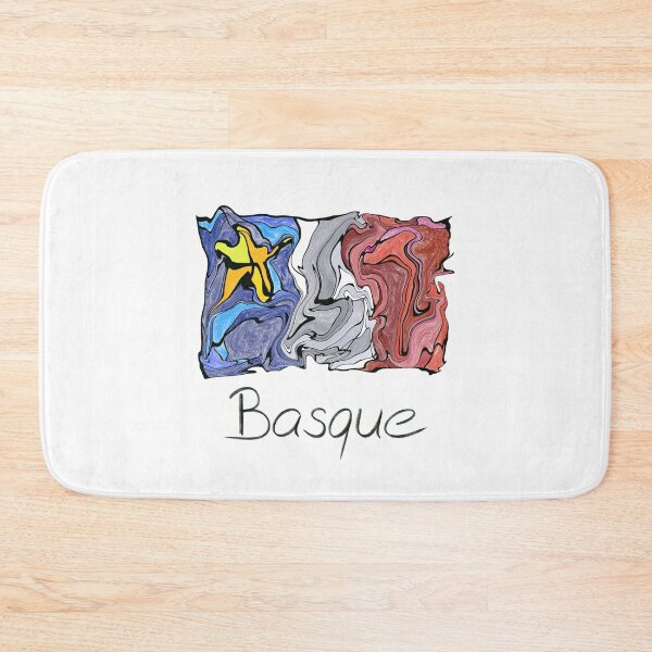 Item preview, Acadian Flag pastel liquid mosaic Basque - Drapeau acadien mosaïque liquide pastel vitrail Basque designed and sold by ColoursOfFrance.