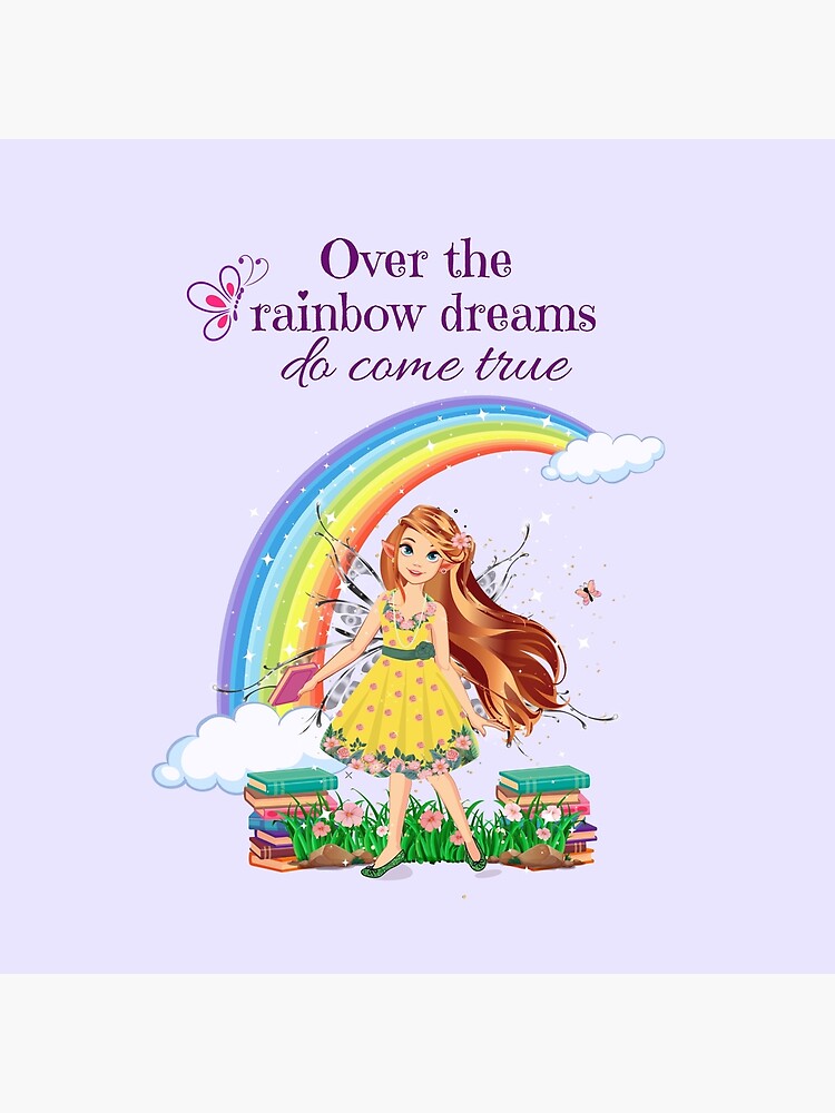 Thumbnail 4 of 4, Pillow, Felicia Over The Rainbow Dreams Do Come True™ designed and sold by TeelieTurner.