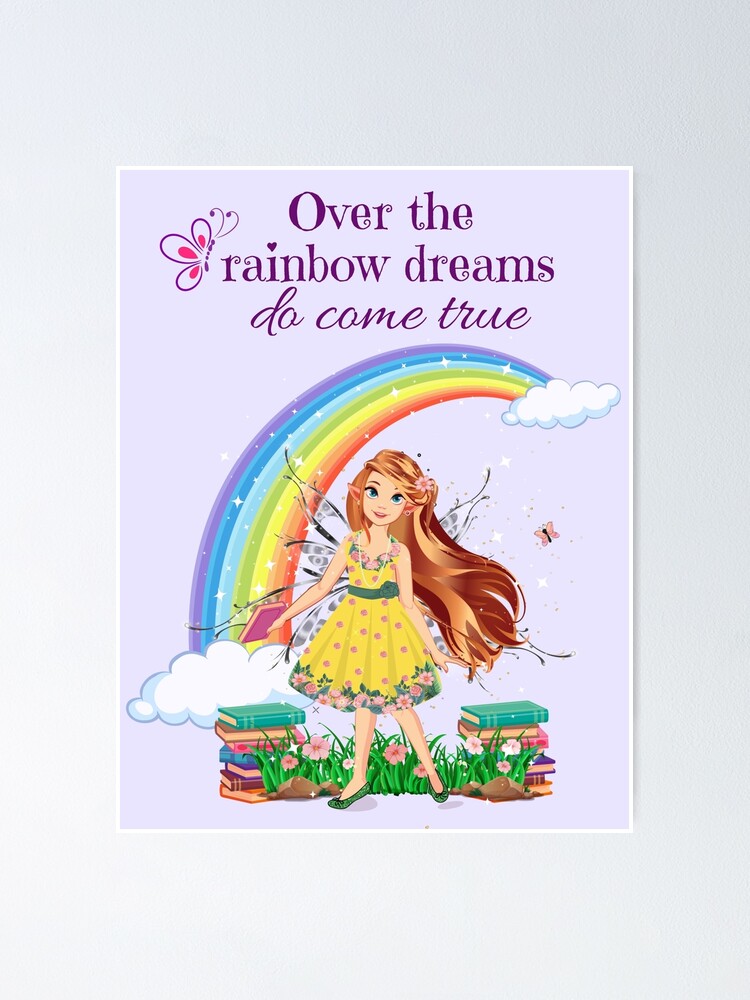 Thumbnail 1 of 3, Poster, Felicia Over The Rainbow Dreams Do Come True™ designed and sold by TeelieTurner.