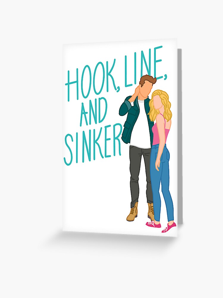 Hook, Line, and Sinker Greeting Card for Sale by jamierz