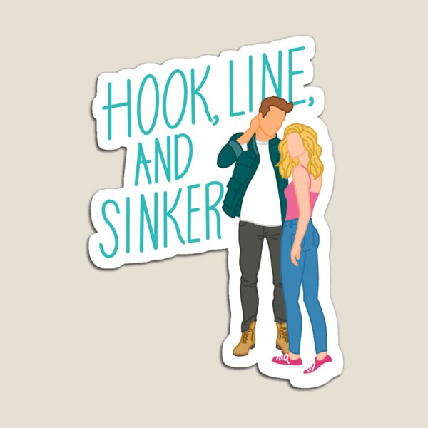 Hook, Line, and Sinker Magnet for Sale by jamierz