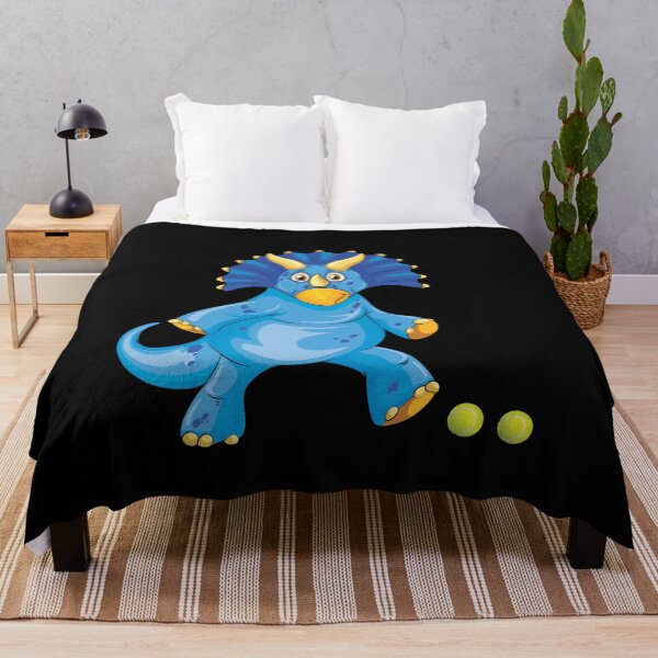 Item preview, Dinosaur Playing Tennis ,Funny Good Dinosaur Tennis Lovers Blue Design designed and sold by pedrored369.