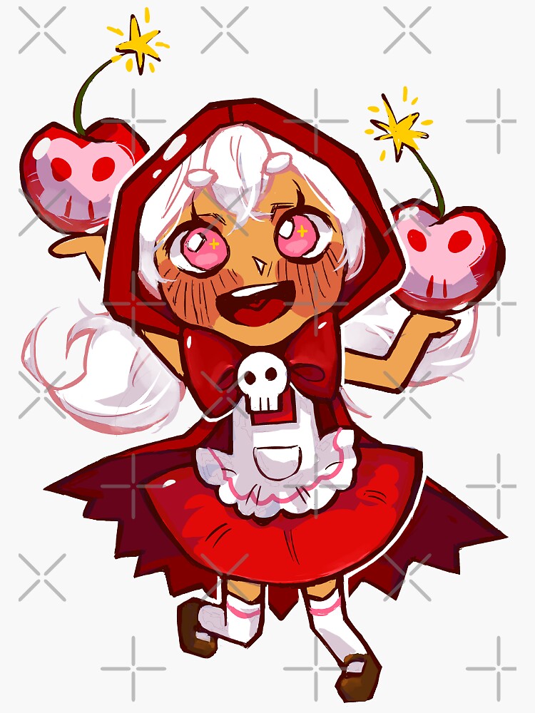 "Cherry Bomb Cookie" Sticker for Sale by ChickeNuggit Redbubble