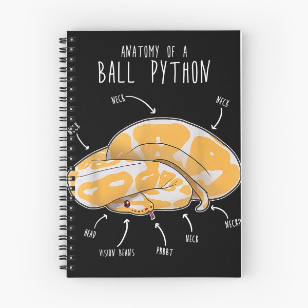 Item preview, Anatomy of an Albino Ball Python Funny Reptile Snake Lover T-Shirt designed and sold by BoegelAdalbert.