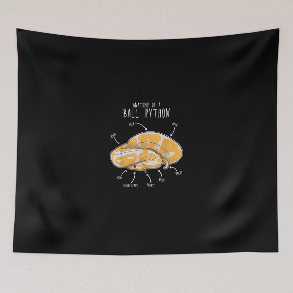 Item preview, Anatomy of an Albino Ball Python Funny Reptile Snake Lover T-Shirt designed and sold by BoegelAdalbert.