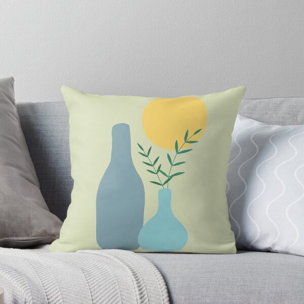 Item preview, Blue Bottle with Leaf Boho designed and sold by Mirushy.
