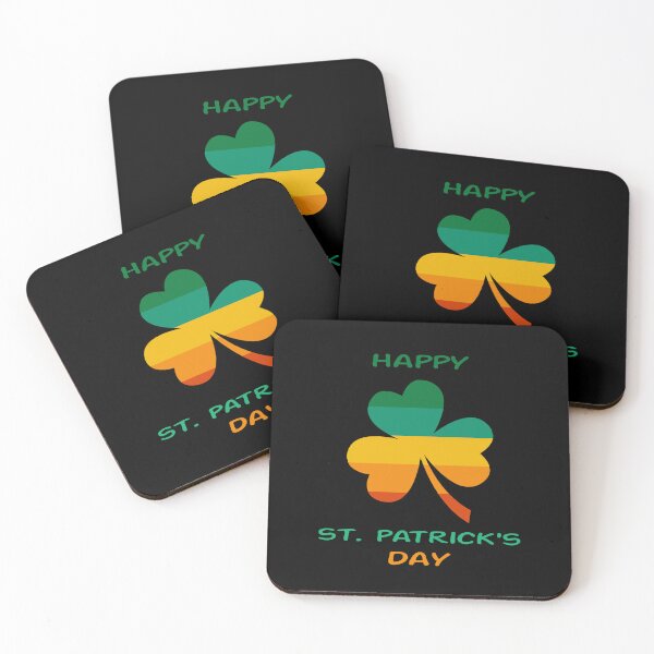 Item preview, Happy St. Patrick's Day Clover designed and sold by The Jackalope.