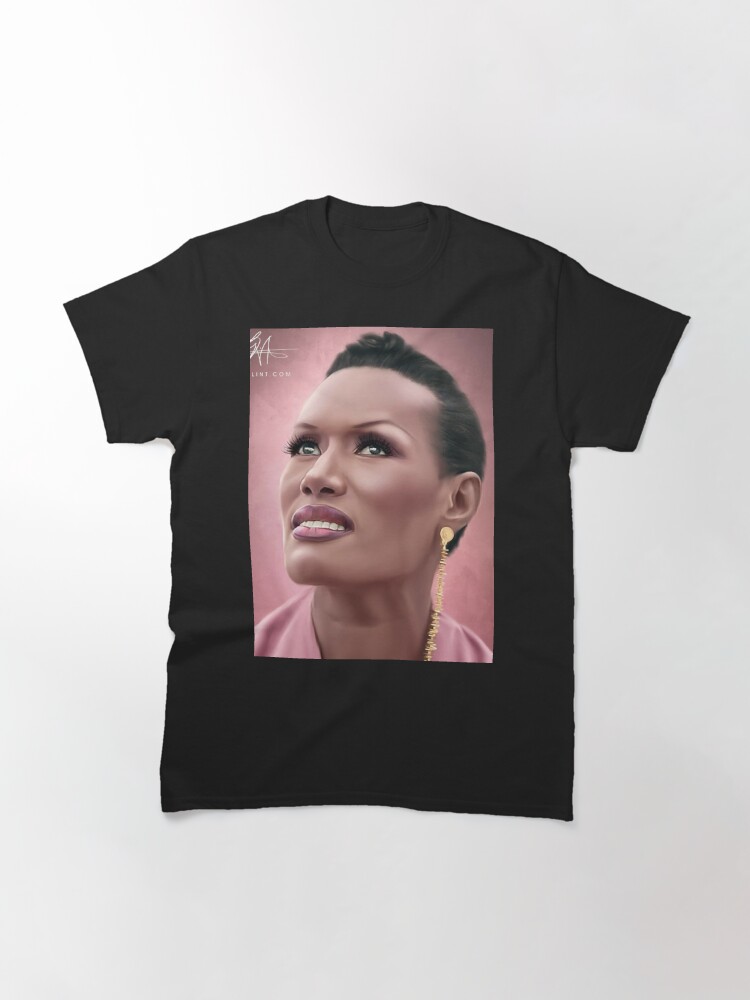 Thumbnail 2 of 7, Classic T-Shirt, Grace Jones Digital Painting designed and sold by wayneflint.