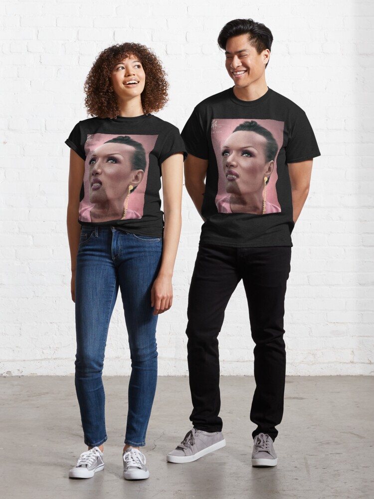 Thumbnail 1 of 7, Classic T-Shirt, Grace Jones Digital Painting designed and sold by wayneflint.