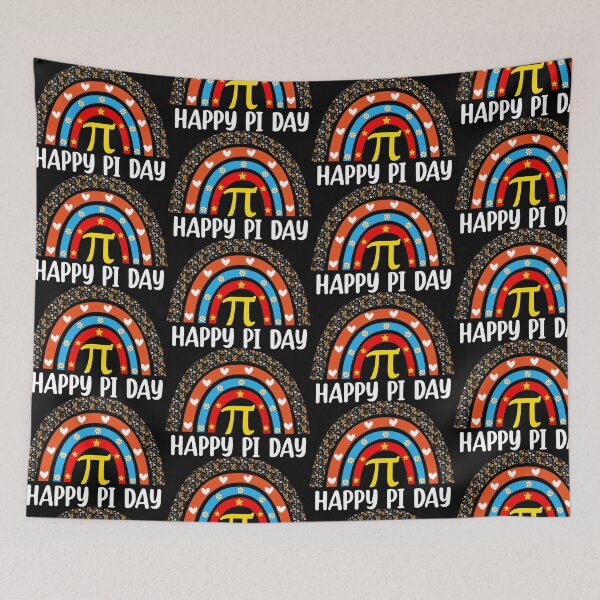 Item preview,  Funny Beautiful Reopard Rainbow Happy Pi Day Mathematic Math Teacher for Pi Day 3.14 And Sience lovers designed and sold by beunique5.