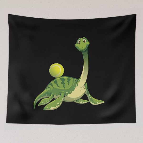 Item preview, Dinosaur Playing Tennis ,Funny Good Dinosaur Tennis Lovers Cute Green Design designed and sold by pedrored369.