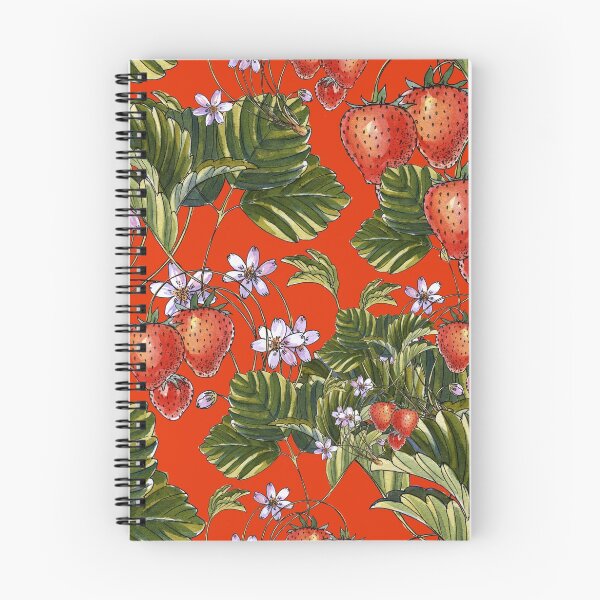Artikelvorschau, Rote Erdbeeren Muster entworfen und verkauft von botanicart.