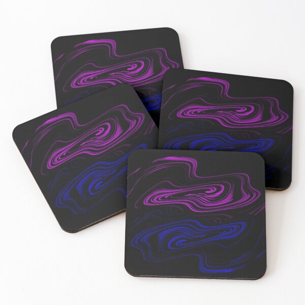 Item preview, Blue & Purple on Black Leggings designed and sold by qlajt.