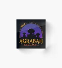 Besuche Agrabah Acrylblock