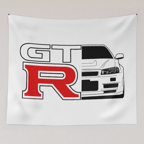 Aperçu de l'œuvre Voiture de sport de course GT-R JDM créée et vendue par anjanaartz.