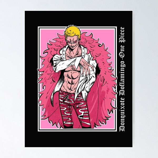 Anime Character Donquixote Doflamingo with Glasses Accessories