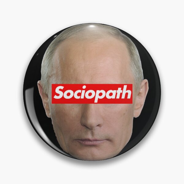 Item preview, Vladimir Putin Sociopath (on black) designed and sold by Thelittlelord.