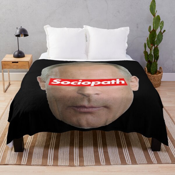Item preview, Vladimir Putin Sociopath (on black) designed and sold by Thelittlelord.