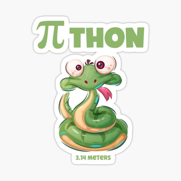 Item preview, Punny python Pi Day designed and sold by Mumzy2many.
