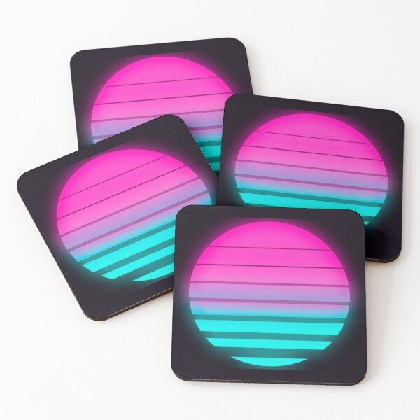 Item preview, neon vaporwave sun designed and sold by purplepinkdrgn.
