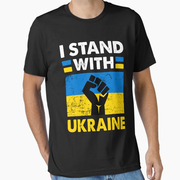 Item preview, Country Ukraine Flag - I Stand With Ukraine designed and sold by DebbieLoucks2.