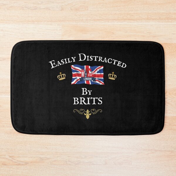 Item preview, EASILY DISTRACTED BY BRITS, Union Jack Flag designed and sold by Krafty  Arts Studio.