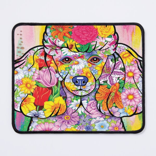 Item preview, Poodle Flower art portrait Cloth designed and sold by MatildaWatson.
