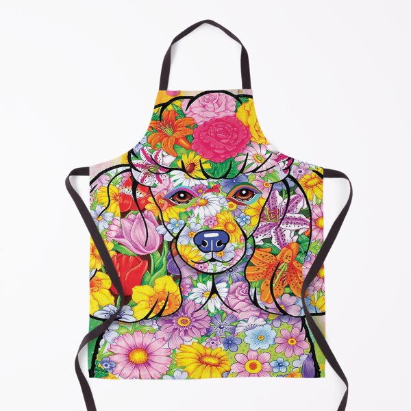 Item preview, Poodle Flower art portrait Cloth designed and sold by MatildaWatson.