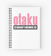 Otaku Confirmed (Pink / Black) Spiral Notebook