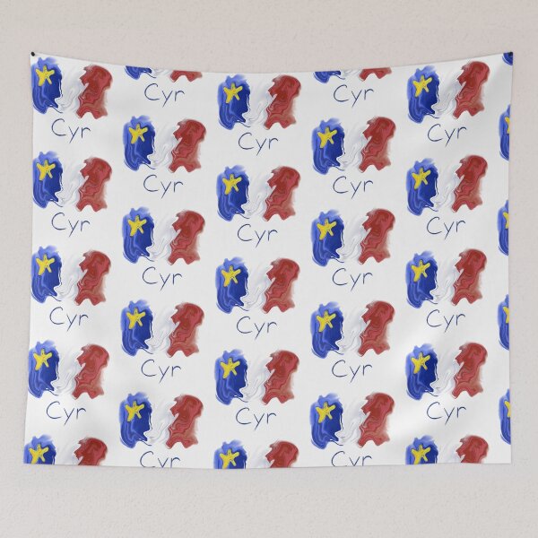 Item preview, Acadian Flag pastel liquid Cyr  - Drapeau acadien liquide pastel Cyr designed and sold by ColoursOfFrance.