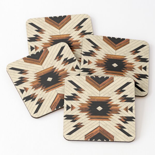 Item preview, Native wooden aztec pattern designed and sold by Wilkinson39.