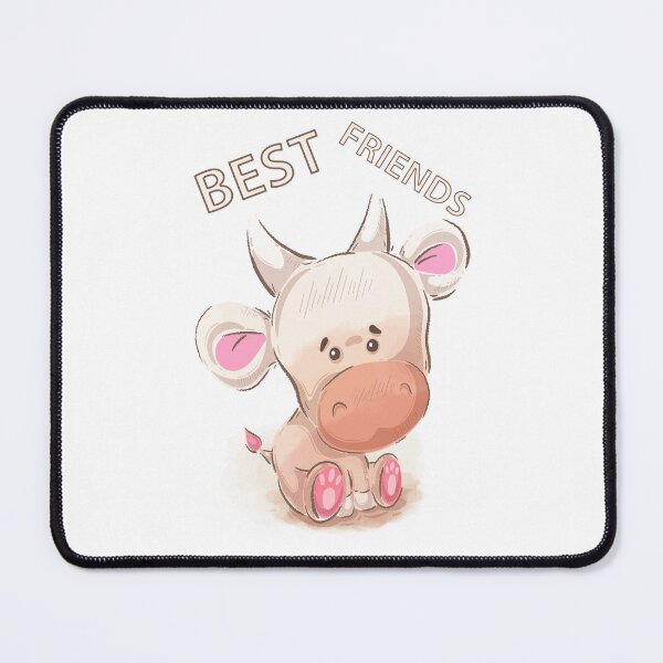 Item preview, Best Friends Cute Cow Cartoon designed and sold by aventi24.