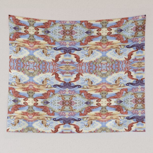 Item preview, Seahorses and Coral pattern designed and sold by Wilkinson39.