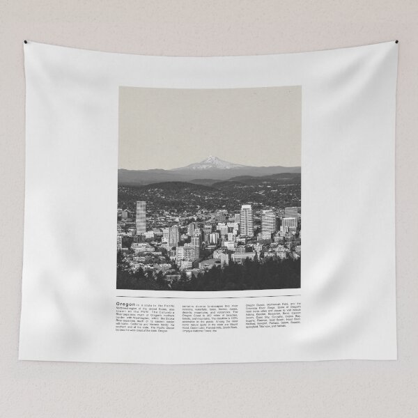 Item preview, Porltand Oregon Travel Photography Minimalism-Black and White designed and sold by anthonylonder.