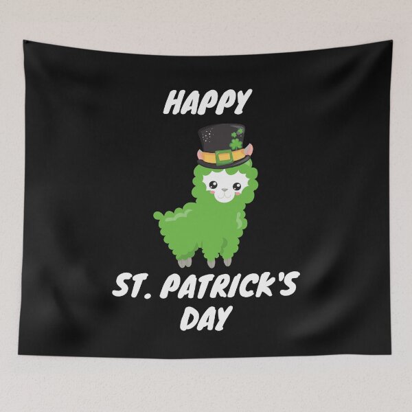 Item preview, Happy St. Patrick's Day Llama  designed and sold by The Jackalope.