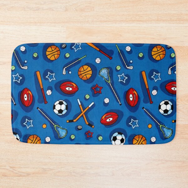 Item preview, Sports Allover Blue pattern designed and sold by Wilkinson39.