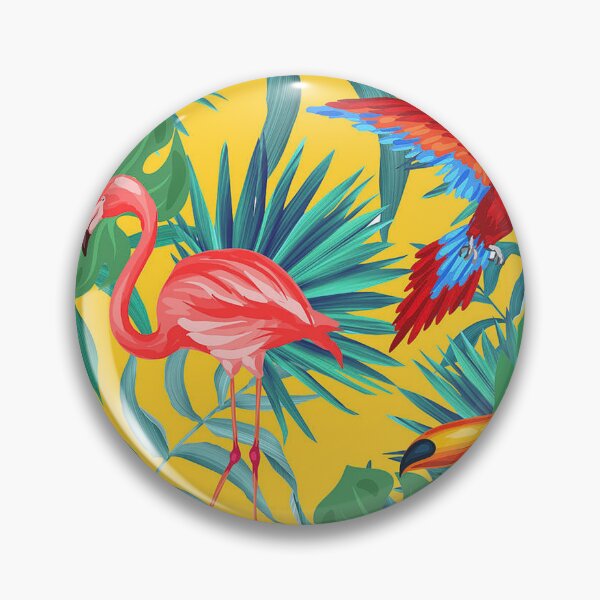 Item preview, Tropical Bird Yellow Background designed and sold by Wilkinson39.