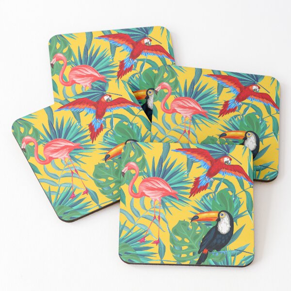 Item preview, Tropical Bird Yellow Background designed and sold by Wilkinson39.
