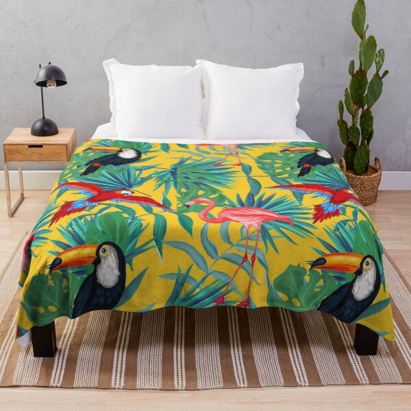 Item preview, Tropical Bird Yellow Background designed and sold by Wilkinson39.