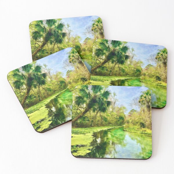 Item preview, Blue Green Springs and Palm Trees designed and sold by Pamela Storch.