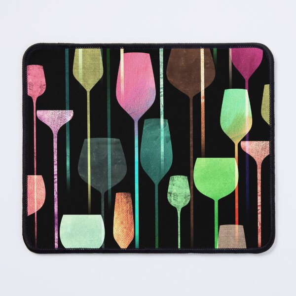 Item preview, Wine glass Color collage art pattern designed and sold by Wilkinson39.