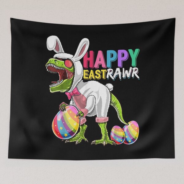 Item preview, Happy Eastrawr T Rex Dinosaur Easter Bunny Egg Costume Kids designed and sold by moonligh1996.