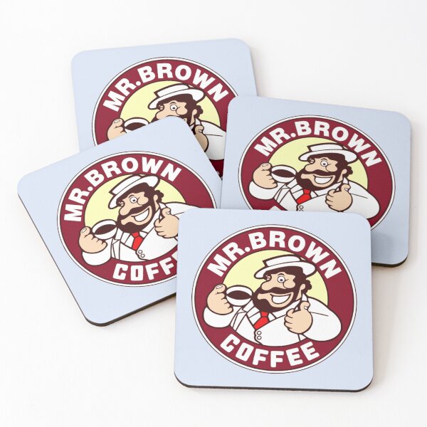 Item preview, Mr. Brown Coffee Logo designed and sold by Rosechaming.