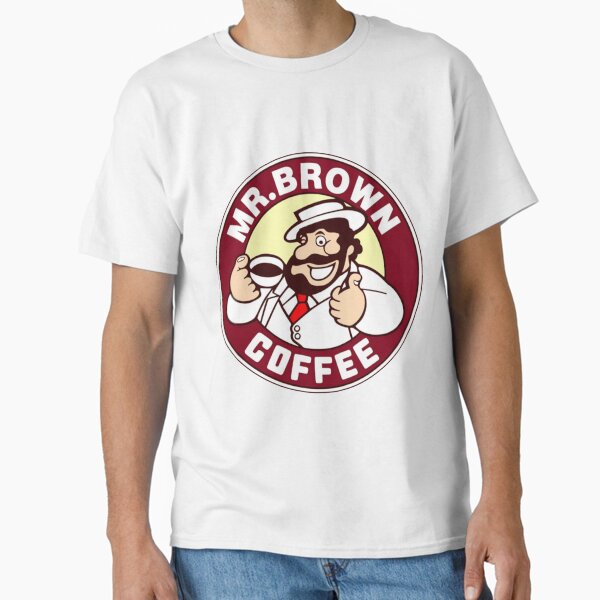 Vista previa del artículo con la obra «Logotipo del Sr. Brown Coffee», diseñado y vendido por Rosechaming.