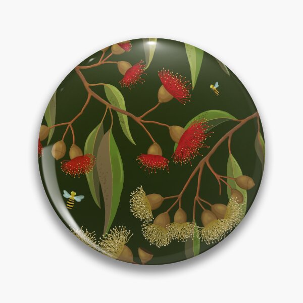 Item preview, Gum Blossoms and Bees designed and sold by Soozie Wray.