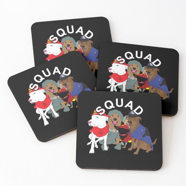 Item preview, Dog squad emergency personnel, pug lover artistic design designed and sold by SamRVstore.