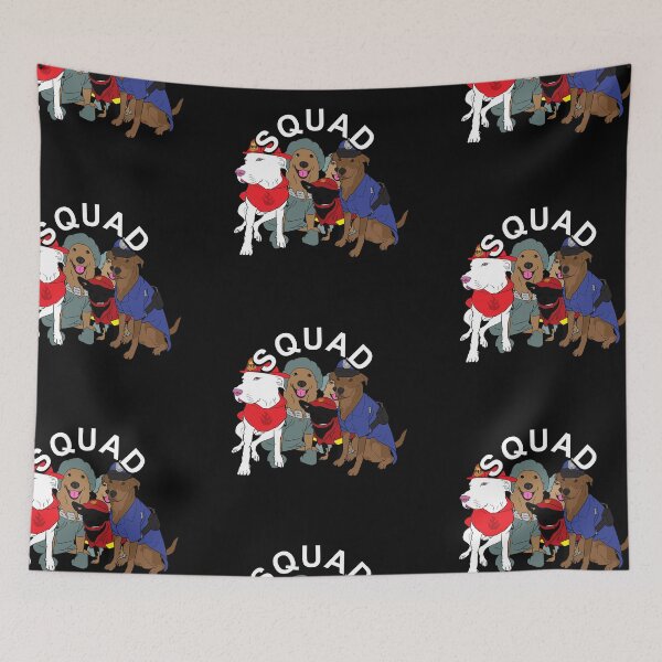 Item preview, Dog squad emergency personnel, pug lover artistic design designed and sold by SamRVstore.