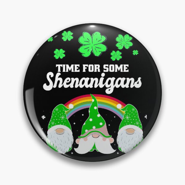 Item preview, Time For Some Shenanigans St Patrick's Day Gnome Shamrock design designed and sold by Merchking1.