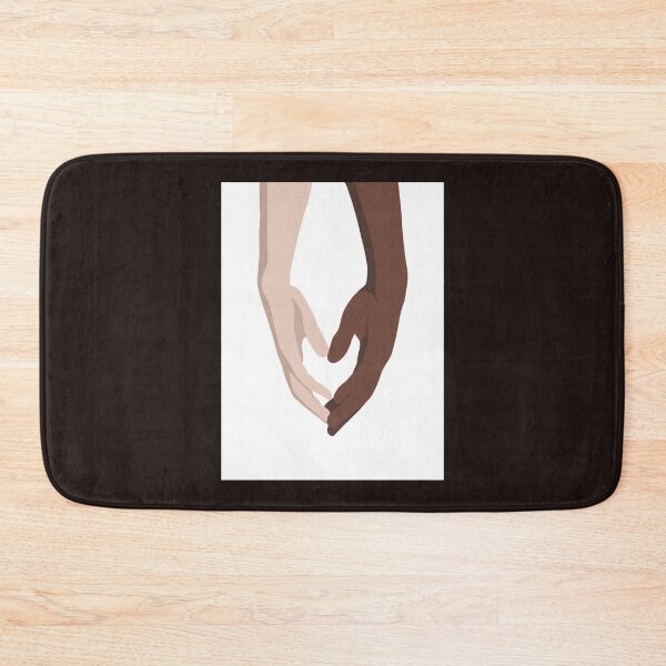 Item preview, Holding Hands Interracial Couple Illustration   designed and sold by KenzieNTeph.